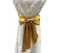 LORDRIE Cinturones de satén para mujer, vestidos de dama de honor, cinturones de cintura para ocasiones especiales, Oro, M