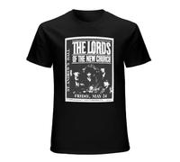 Lords of The New Church Flyer Unisex 100% Cotton Short-Sleeve T-Shirts Black XXXL