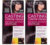 L'ORÉAL Casting Creme Gloss N.200 Nero Eban (Paquete de 2)