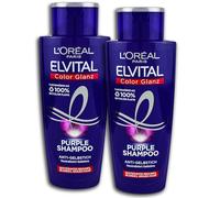 Loreal Elvital Champú Color Brillo Purple Champú Antiamarillento 2 x 200 ml