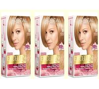 L'Oreal Excellence Creme 8 Rubio Claro Tinte para el cabello, 3 unidades