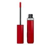 L'Oréal Paris Pintalabios Líquido, Color Intenso de Larga Duración, No Transfiere, Acabado Brillante con Efecto Vinilo, Infaillible Laque Resistance, Tono 420 Rouge Paris