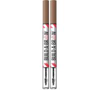 L'Oréal Maybelline New York Build-A-Brow 2-en-1 con Rotulador preciso y Gel Fijador de cejas, Tono: 255 Soft Brown (Paquete de 2)