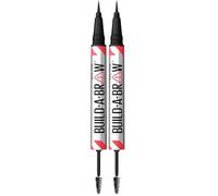 L'Oréal Maybelline New York Build-A-Brow 2-en-1 con Rotulador preciso y Gel Fijador de cejas, Tono: 260 Deep Brown (Paquete de 2)