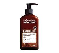 L'Oreal Men Expert Barber Club 3-in-1 Beard, Hair & Face Wash Gel Limpiador para Barba, Pelo y Cara - 200m
