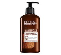 ¡32% DTO! Barber Club Champú 3 en 1 para barba, cabello y rostro 200 ml