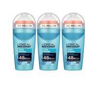 L'Oreal Men Expert Cool Power Roll-On 48H Antitranspirante Efecto Hielo 3-Pac...