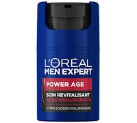 L'Oréal Men Expert - Cuidado facial revitalizante y antienvejecimiento para hombre - con ácido hialurónico - para todo tipo de piel - Power Age - 50 ml