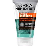L'Oréal Men Expert - Gel Désincrustant Anti-Pores Encrassés -Soin du Visage - Hydra Energetic - 100 mL