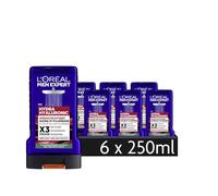 L'Oréal Men Expert Hyaluron Gel de Ducha y Champú para Hombres Baño de Ducha para Limpieza del Cuerpo, Cabello y Cara Hombre Cuidado Personal para Hidratación con Ácido Hialurónico Hydra Hialurónico 6