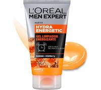 L'Oréal Men Expert Hydra Energetic Gel Limpiador Energizante, 100ml | Enriquecido con Guaraná y Vitamina C, Efecto Hielo y Piel Fresca, Acción Hidratante, Men Expert Hydra Energetic