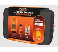 L'Oréal Men Expert Hydra Energetic Rutina Crema Facial + Gel + Roll-On | Crema con Vitamina C y Guaraná, Desodorante 72H Anti-Transpirante, Gel Enriquecido con Taurina, Men Expert Hydra Energetic