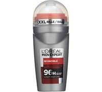 L'Oréal Men Expert Invincible 96H, desodorante sin alcohol para hombres, 50 ml, paquete de 2