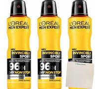 L'ORÉAL Men Expert Invincible Sport Antitranspirante 72H 3 x 150 ml 3 unidades