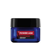 L'Oréal Men Expert Crema de Noche Antiarrugas para Hombres Antiedad Hidratante para Cara Anticansada y Mate, Crema Facial Hombre con Ácido Hialurónico Power Age, 1 x 50 ml