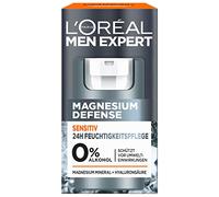 L'Oréal Men Expert Sensitiv - Crema hidratante calmante para piel sensible para hombre con magnesio y ácido hialurónico, magnesio Defense, 1 x 50 ml