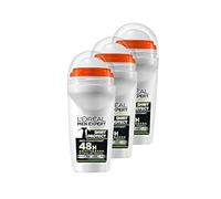 L'Oréal Men Expert Shirt Protect - Roll-on, protección 48h, pack de 3 x 50 ml