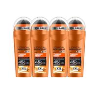 L'Oréal Men Expert Thermic Resist Deodorant for Men Roll-On Anti-Perspirant 48h Effective Even at 45ºC XXL 100ml (Pack of 4)