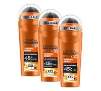 L'Oréal Men Expert Thermic Resist Desodorante, Para Hombre, Roll-On Anti-transpirante, 48h eficaz contra calor extremo, incluso a 45ºC XXL 100ml (Paquete de 3)