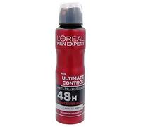 Loreal Men Expert Ultimate Control Anti Transpirant Deo Spray 48h más Eficaz, Protección Relaxend Roble Aroma, 4 Pack (4x150ml)