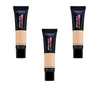 L'Oréal Paris 24h Matte Cover base de maquillaje - 115 Beige Doré, Juego de 3 (3 x 35 ml)