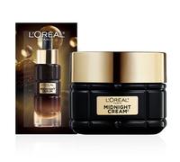 L'Oreal Paris Age Perfect Anti-Aging Midnight Cream Moisturizer para reducir las arrugas y la piel firme 1.7 oz + muestra de suero