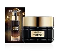 L'Oreal Paris Age Perfect Crema antienvejecimiento medianoche, antioxidantes y vitamina E para suavizar las arrugas y reafirmar la piel, 1.7 onzas + muestra de suero (el embalaje puede variar)