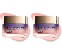 L'Oréal Paris Age Perfect Golden Age Crema de Noche Fortificante, Antiflacidez y Luminosidad, Pieles Maduras, 50 ml (Paquete de 2)