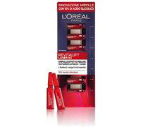 L'Oréal Paris Ampollas Revitalift Laser X3, enriquecidas con ácido glicólico puro concentrado al 10%, efecto piel nueva, 7 ampollas de 1 ml.