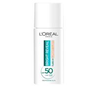 L'Oréal Paris - Antimanchas UV para todo tipo de piel, piel brillante, manchas oscuras y decoloración menos visible, con niacinamida y SPF50 Bright Reveal Tono Medio, 50 ml