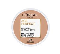 L'Oréal Paris Bálsamo de maquillaje Age Perfect reafirmante 03 Medium, cuidado del maquillaje milagro para una piel de aspecto saludable, 18 ml
