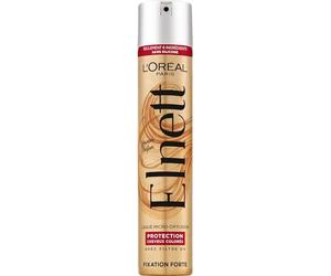 L'Oréal Paris - Barniz de fijación fuerte - Larga duración 48 horas - Nueva fórmula para cabellos teñidos - enriquecido con filtros UV - Elnett Satin - 300 ml