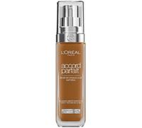 L'Oréal Paris Base de maquillaje hidratante True Match con ácido hialurónico 30mL 8N Cappuccino