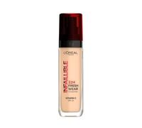 L'Oréal Paris, Base de maquillaje Líquida Infaillible 32h Fresh Wear, Para todo tipo de piel, Larga duración, Tono: Lin (100), 30 ml