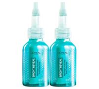 L'Oréal Paris Bright Reveal Exfoliante Facial Exfoliante Antimanchas, uniforme, suavizante, fórmula suave con niacinamida contra imperfecciones y signos de acné - 2 botellas de 25 ml