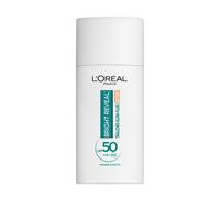 L'Oréal - Líquido UV Glow Diario Factor 50 Niacinamida + Pigmentos Glow Color Medio Bright Reveal, 1 x 50 ml