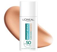 L'Oréal Paris Bright Reveal Fluido Hidratante Anti-manchas con Filtro UV SPF 50+, Para Todo Tipo de Piel, Protección y Reducción de Manchas, Con Niacinamida y Vitamina E, Tono Claro, 50 ml
