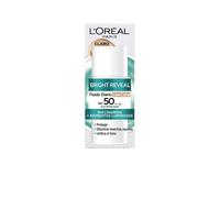 L'Oréal Paris Bright Reveal Fluido Hidratante Anti-manchas con Filtro UV SPF 50+, Para Todo Tipo de Piel, Protección y Reducción de Manchas, Con Niacinamida y Vitamina E, Tono Claro, 50 ml