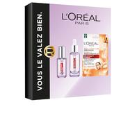 L'Oréal Paris - Caja regalo de cuidado antiarrugas con ácido hialurónico | Contiene suero para ojos repulpant, máscara facial con vitamina C, estuche listo para regalar, ritual de belleza completo