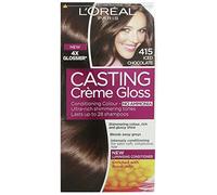 L'Oréal Paris casting Creme Gloss color de cabello cuidado de 415 fresca de la castaña, Paquete 1er (1 x 1 pieza)