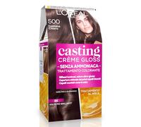 L'Oréal Paris Casting Creme Gloss, tratamiento colorante para el cabello, sin amoniaco para una fragancia agradable. Castano Chiaro 500