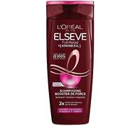 L'Oréal Paris - Champú Booster para cabello debilitado - Longitud reforzada, pelo de cabeza menos visible - Enriquecido con aminoxil + cafeína + arginina - Elseve Full Resist - 300 ml