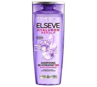 L'Oréal Paris - Champú hidratante para cabello deshidratado y cansado, hidratación 72H, brillo con ácido hialurónico, Elseve Hyaluron Repulp, 250 ml