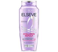 L'ORÉAL PARIS Champú limpiador 72 horas para cabeza grasa - Complejo con ácido salicílico y ácido hialurónico - Protocolo de cuidado del cabello - Elseve Hyaluron Pure - 300 ml