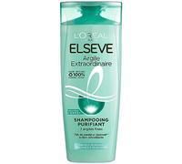 L'Oréal Paris - Champú limpiador para cabello normal con tendencia a engrasar - Cuero cabelludo limpio - Enriquecido con tonos finos - Elseve Extraordinary Clay - 300ml