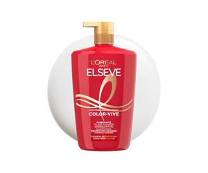 L'Oréal Paris - Champú para protección del color - Protección del color hasta 10 semanas - Para todo tipo de cabellos teñidos o con mechas, enriquecido con peonía y filtro UV - Elseve Color Vive - 1 l