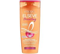 L'Oréal Paris - Champú reconstructor para cabello largo - longitudes reparadas - enriquecido con queratina vegetal + Vtamine + aceite de ricino - Elseve Dream Long - 300 ml