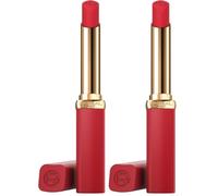 L'Oréal París Color Riche Colors Of Worth Labial Mate, 1.8g (Paquete de 2)
