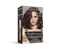 L'Oreal Paris - Coloración permanente - Larga duración y luminosa, cubre el 100% del cabello blanco - Preferencia - Tono: Caracas (4.15), marrón profundo