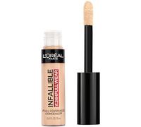 L'Oreal Paris Cosmetics Infallible - Corrector de cobertura completa, impermeable, vainilla, 0,33 onzas líquidas, bizcocho beige, 0,33 onzas líquidas